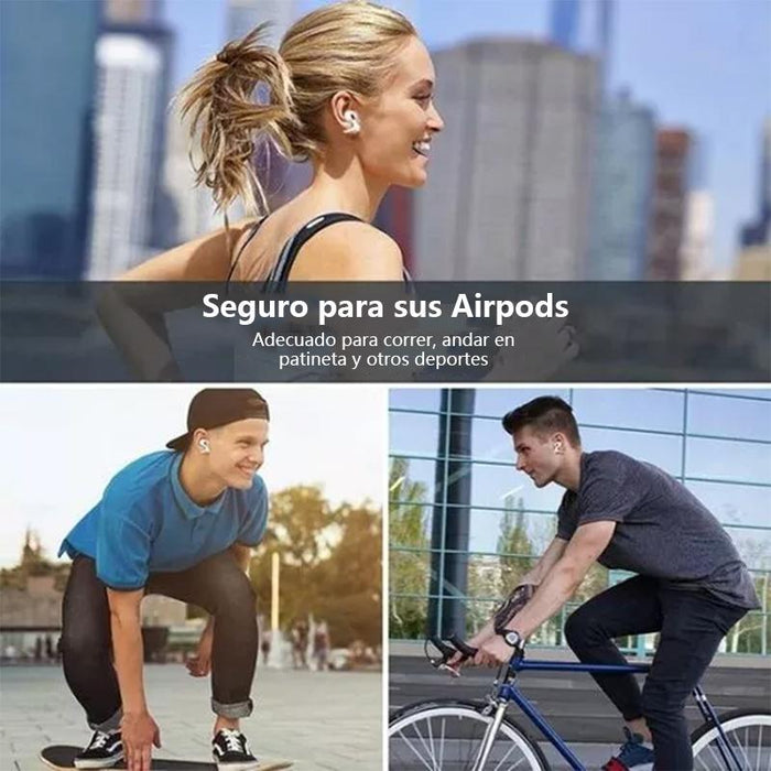 Ganchos para la oreja (1 par): evitan la pérdida de AirPods / tapones para los oídos