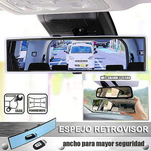 Espejo retrovisor curvo de amplio campo de visión