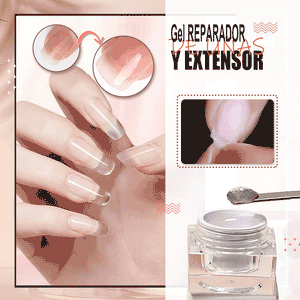 Gel reparador de uñas y extensor de fibra