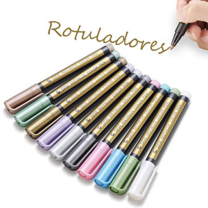 10 Rotuladores de Pintura Resistente al Agua