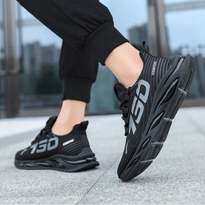 Zapatillas transpirables con cordones para hombre