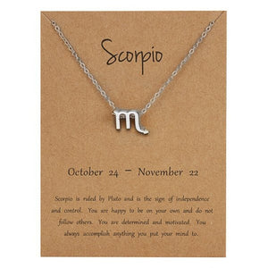 Collar con 12 signos del zodiaco