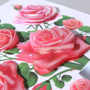 Adhesivo de pared autoadhesivo florero 3D