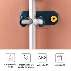 Porta Escobas Multifuncional 2 en 1