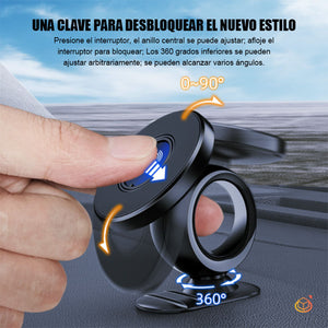 SOPORTE MAGNÉTICO PARA CELULAR CON ESTRUCTURA DE ENGRANAJES