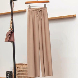 Pantalones Anchos de Seda para Mujer