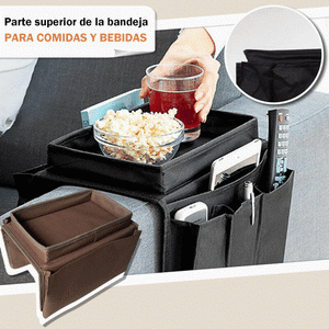Reposabrazos de sofá con organizador
