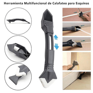 Eliminador de Silicona y Herramienta de Inyección de Silicona con Alisador de Lechada (3 Piezas)