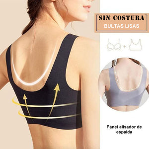 Sujetador de encaje inalámbrico Push Up Comfort a prueba de golpes