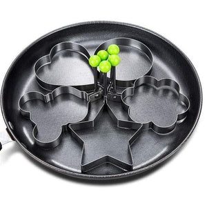 Moldes para huevos fritos de acero inoxidable