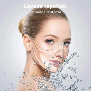 Protector facial transparente que no se empaña (color aleatorio)