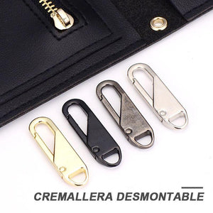 Juego de reparación de reemplazo de tirador de cremallera de 6 piezas