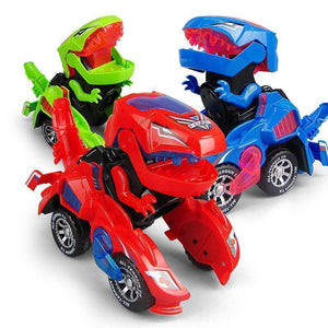 Carro LED Dinosaurio Transforma Automáticamente