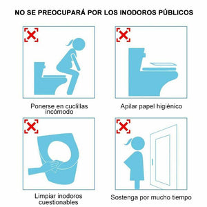 Cubierta de asiento de inodoro de plástico desechable biodegradable