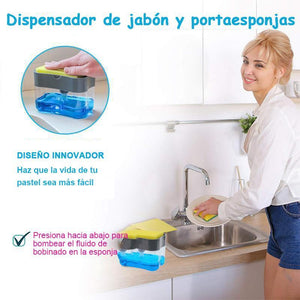 Dispensador de Jabón y Portaesponjas