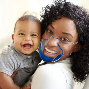 Protector facial transparente sin empañamiento