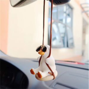 Adorno de pato volador