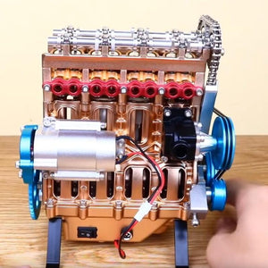 Modelo de motor de coche de metal completo de 8 cilindros