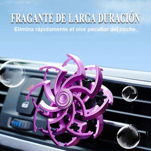 Ambientador de coche de doble hélice (con tabletas de aromaterapia)