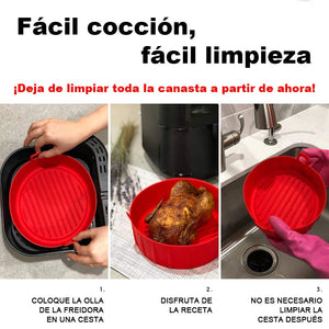 Olla de silicona para freidora