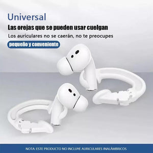 Ganchos para la oreja (1 par): evitan la pérdida de AirPods / tapones para los oídos