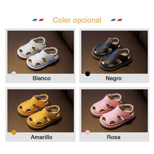 Sandalias de Piel de Vaca Transpirable para Niños (1-3 años)