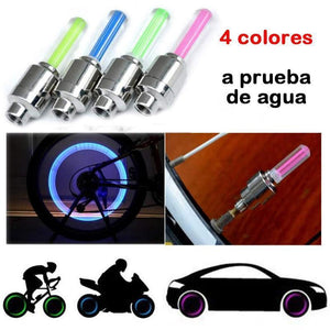 Tapas de Válvula LED Premium para Ruedas (2 Piezas)