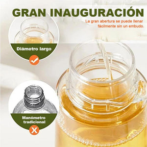 Botella de spray de aceite a presión de aire