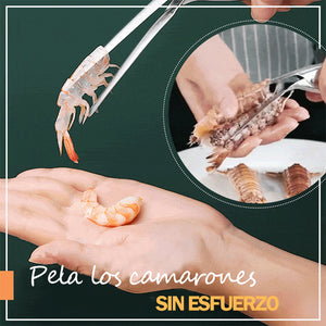 Pelador de camarones de acero inoxidable
