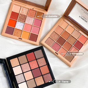 Paleta de sombra de ojos de 16 colores