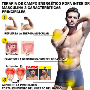 Ropa interior masculina para terapia de campos de energía