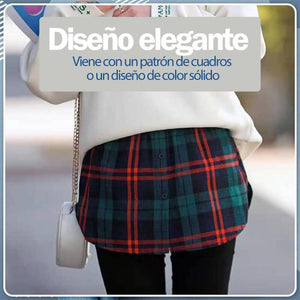 Falda superior falsa en capas