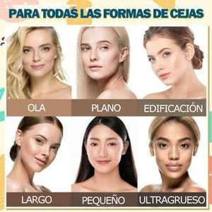 Kit para dar forma a las cejas (con 12 plantillas para dar forma a las cejas)