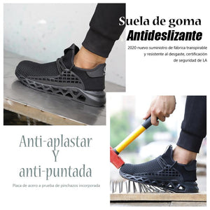 Zapatos de Acero con Punta de Seguridad para Trabajo T06