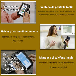 Bolsa de teléfono móvil con pantalla táctil portátil