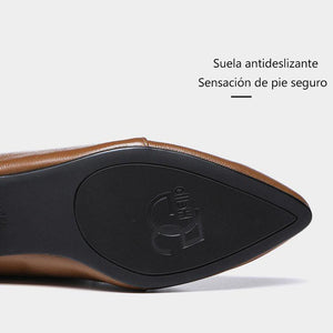Zapatos de punta hueca para mujer