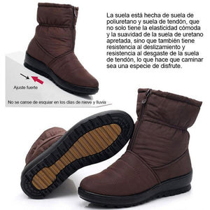 Botines de nieve para mujer - invierno cálido