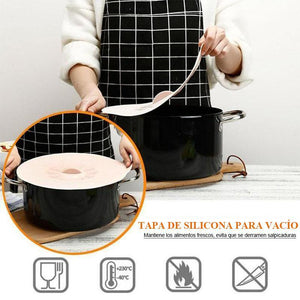 Tapas de Succión de Silicona Reutilizables (5 Piezas )