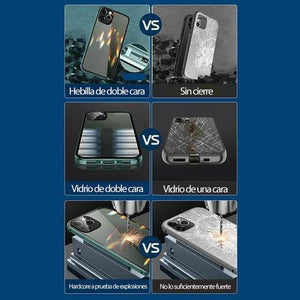 Funda para iphone con hebilla de doble cara