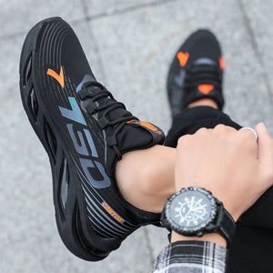 Zapatillas transpirables con cordones para hombre