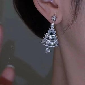 Aretes de árbol de Navidad