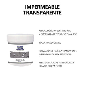 AGENTE DE REVESTIMIENTO TRANSPARENTE IMPERMEABLE