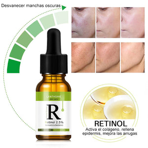 Suero hidratante de retinol, aclara las líneas finas