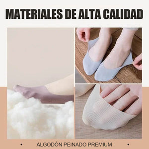 Calcetines invisibles antideslizantes de seda