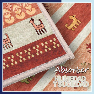 Alfombra de suelo semicircular