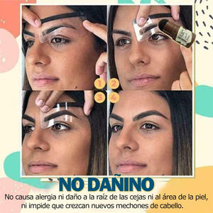 Kit para dar forma a las cejas (con 12 plantillas para dar forma a las cejas)