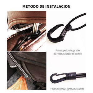 Red de Almacenamiento de Doble Capa de Asiento para Automóvil