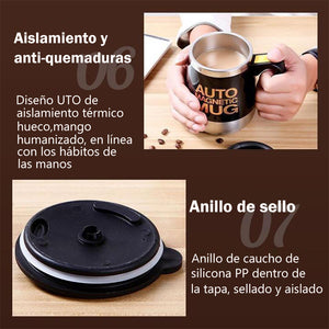 Vaso mezclador imantado de acero inoxidable