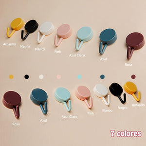 Ganchos adhesivos de Colores
