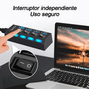 Hub USB multipuerto de alta velocidad